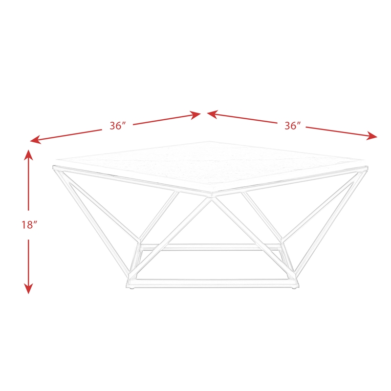 Picket House Furnishings Conner Coffee Table W/ Metal Leg