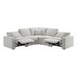 Picket House Furnishings Joan 5PC Motion Sectional Set - Culp Bloke Cotton