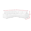 Picket House Furnishings Joan 5PC Motion Sectional Set - Culp Bloke Cotton