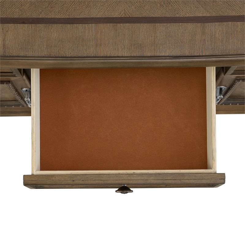 Picket House Furnishings Denali Server and Hutch with LED in Walnut