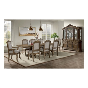 Picket House Furnishings Denali Server and Hutch with LED in Walnut