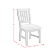 Picket House Furnishings Marietta 7PC Standard Height Dining Set in Medium Brown