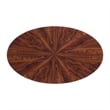 Picket House Furnishings Rosalind Oval Coffee Table in Cherry and Black