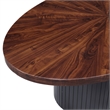 Picket House Furnishings Rosalind Oval Coffee Table in Cherry and Black