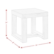 Picket House Furnishings Drew Square End Table