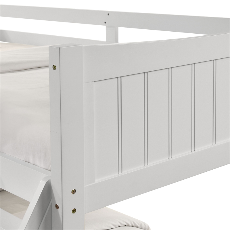 Picket House Furnishings Santino Over Full Bunk White