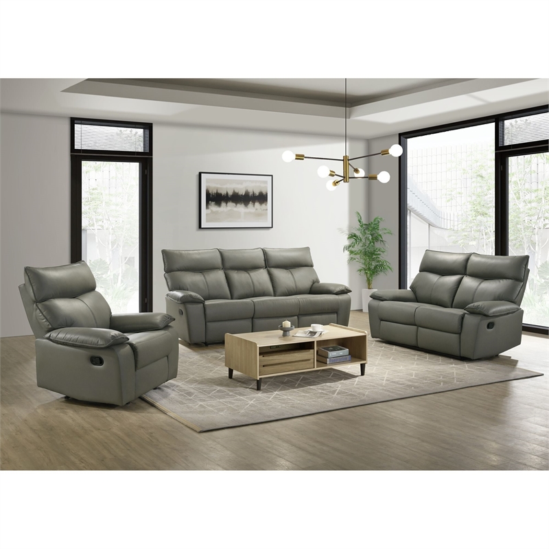 Picket House Furnishings Murray Motion Loveseat in Aviarah Gray
