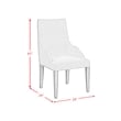 Picket House Furnishings Marietta Dining Host Chair Set - Gray Fabric in Brown