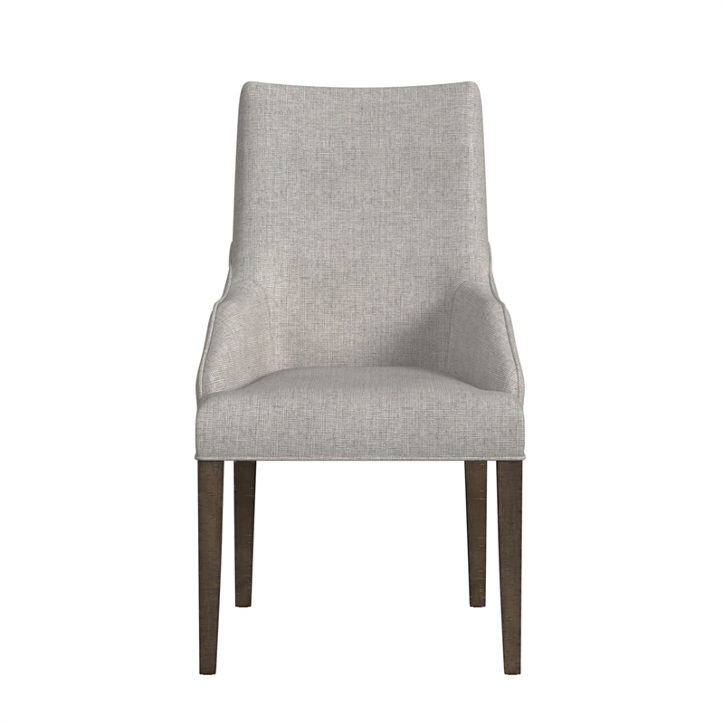 Picket House Furnishings Marietta Dining Host Chair Set - Gray Fabric in Brown