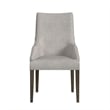 Picket House Furnishings Marietta Dining Host Chair Set - Gray Fabric in Brown