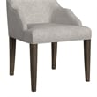 Picket House Furnishings Marietta Dining Host Chair Set - Gray Fabric in Brown