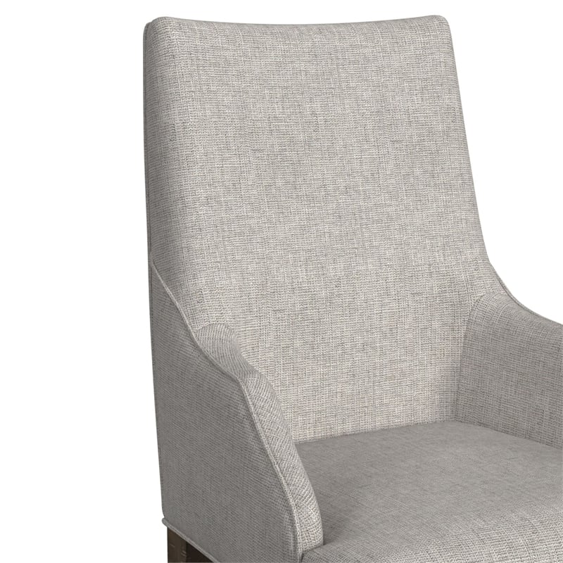 Picket House Furnishings Marietta Dining Host Chair Set - Gray Fabric in Brown
