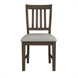 Picket House Furnishings Marietta Dining Side Chair Set - Gray Fabric in Brown