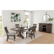 Picket House Furnishings Marietta Dining Side Chair Set - Gray Fabric in Brown