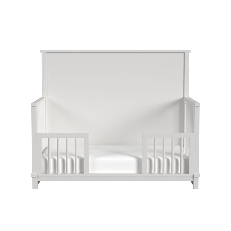 Picket House Furnishings Cassian Crib with Guard Rail in White
