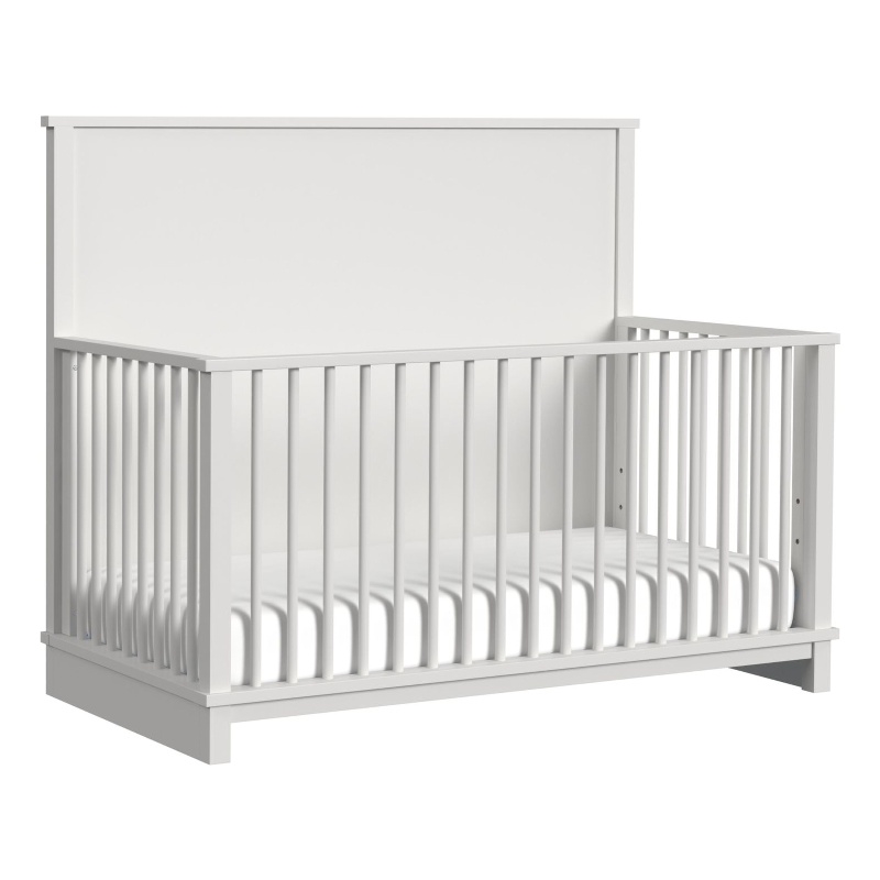 Picket House Furnishings Cassian Crib with Guard Rail in White
