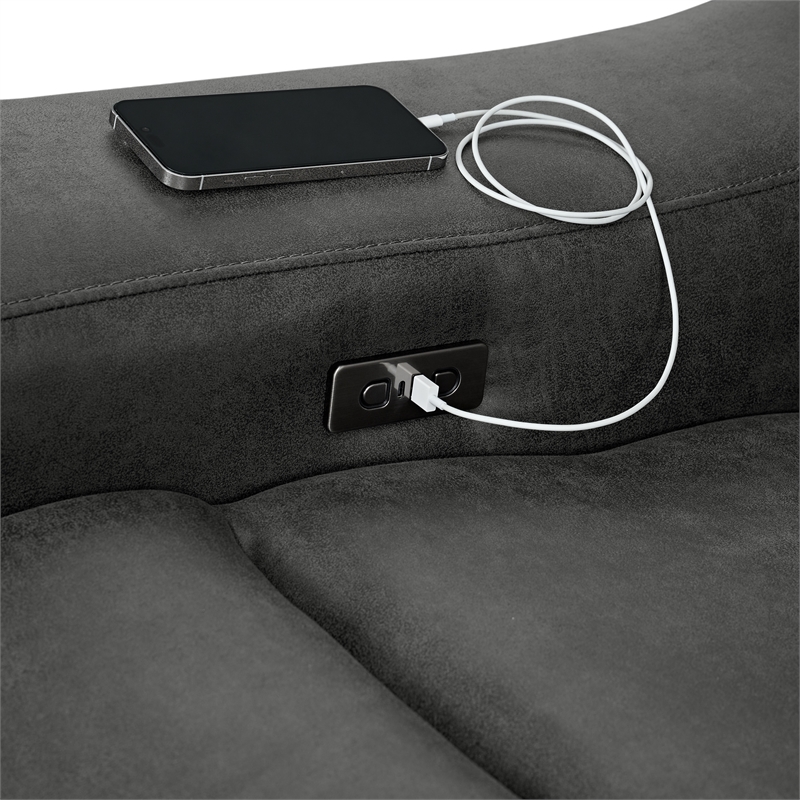 Picket House Furnishings Cutlass 6PC Sectional Set in Texas Granite