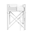 Picket House Furnishings Delilah Full Loft Bunk and Ladder in White