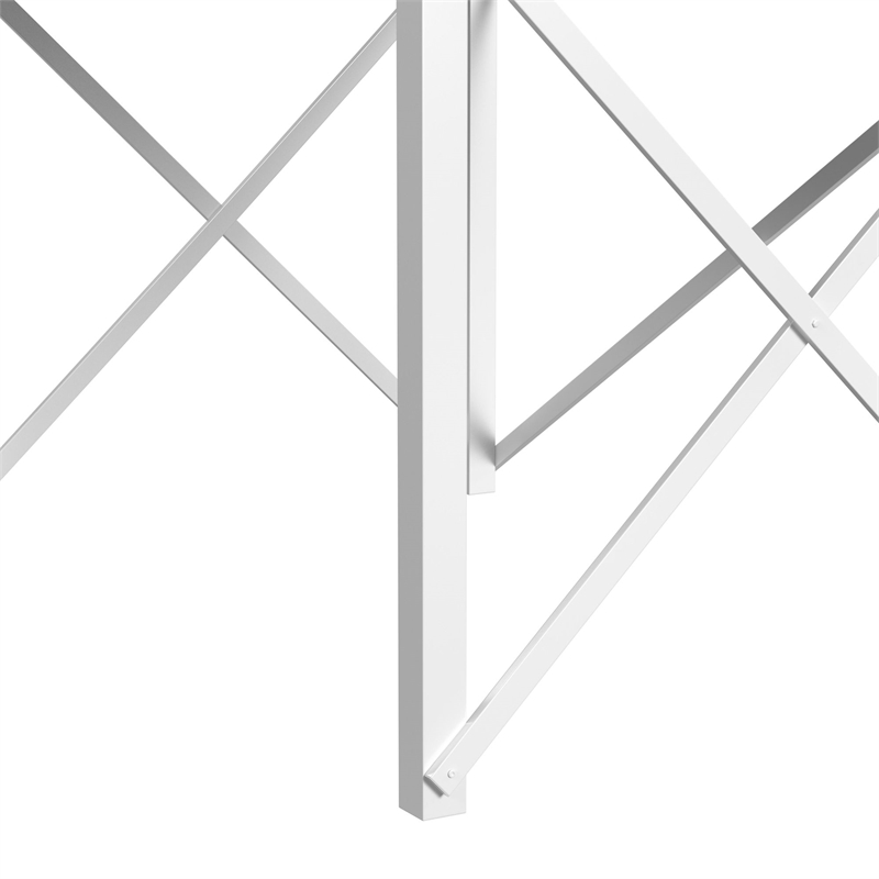 Picket House Furnishings Delilah Full Loft Bunk and Ladder in White