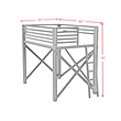 Picket House Furnishings Delilah Full Loft Bunk and Ladder in White