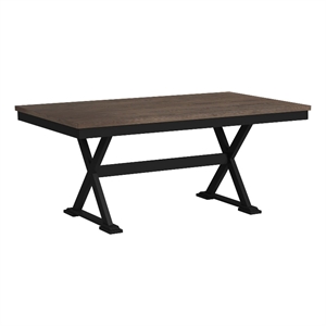 Picket House Furnishings Lorraine 6PC Dining Set in Oak and Black