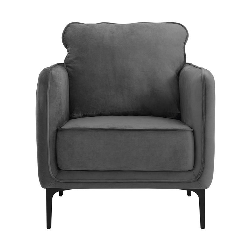 Picket House Furnishings Reale Chair in Lavish 152 Gray Velvet