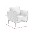 Picket House Furnishings Reale Chair in Lavish 152 Gray Velvet