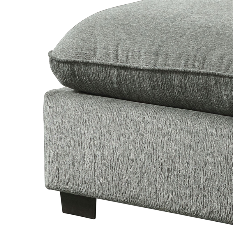 Picket House Furnishings Sloan Modular Ottoman in Nova Grey