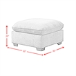 Picket House Furnishings Sloan Modular Ottoman in Nova Grey