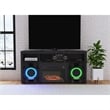 Picket House Furnishings San Andreas  Fireplace with Sound System in Black