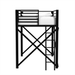 Picket House Furnishings Delilah Full Loft Bunk and Ladder in Black