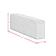 Picket House Furnishings Quebec Interchangable Side Storage Bench in Grey Linen