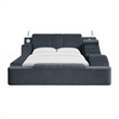 Picket House Furnishings Quebec Interchangable Lounge Chair in Grey Linen