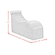 Picket House Furnishings Quebec Interchangable Lounge Chair in Grey Linen