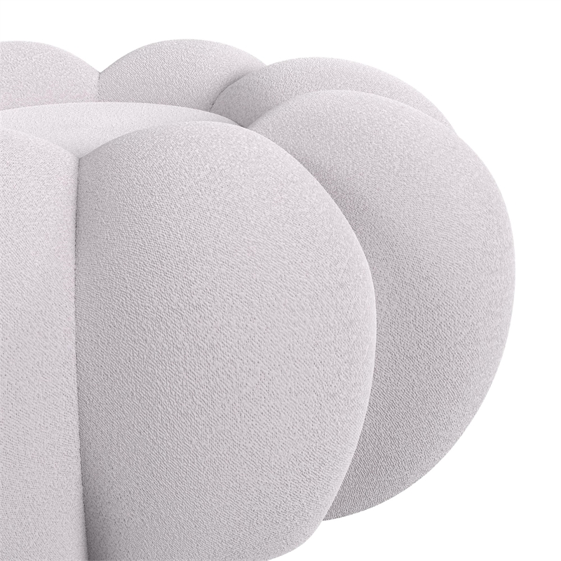 Picket House Furnishings Pumpkin Swivel Chair and Ottoman in Gray