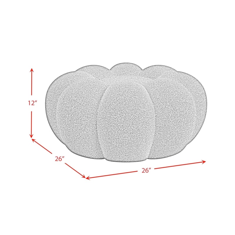 Picket House Furnishings Pumpkin Swivel Chair and Ottoman in Gray