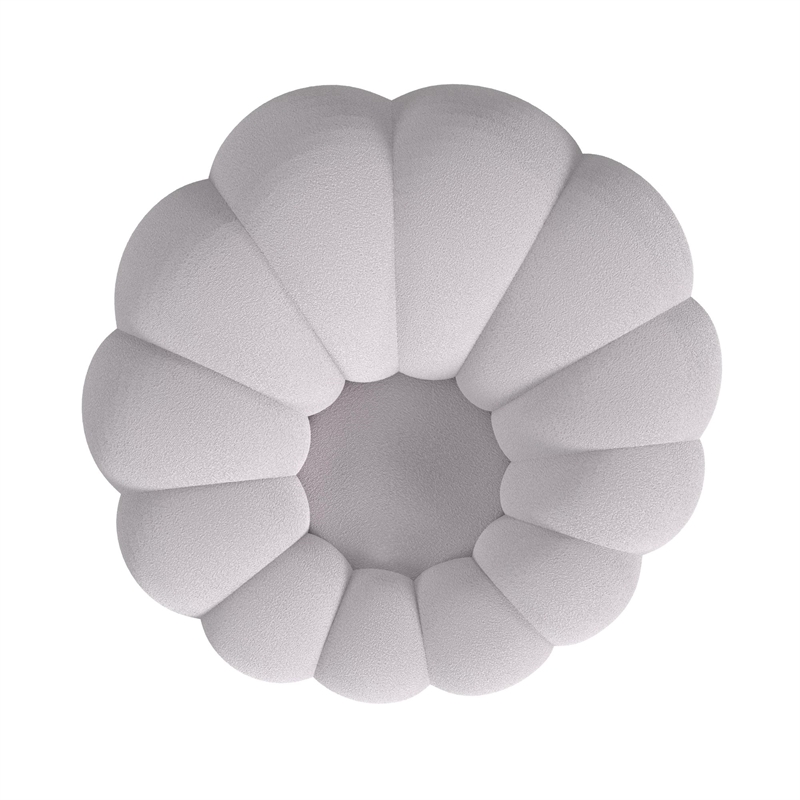 Picket House Furnishings Pumpkin Swivel Chair and Ottoman in Gray