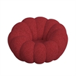 Picket House Furnishings Pumpkin Swivel Chair and Ottoman in Red