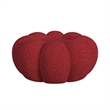 Picket House Furnishings Pumpkin Swivel Chair and Ottoman in Red