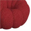 Picket House Furnishings Pumpkin Swivel Chair and Ottoman in Red