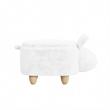 Picket House Furnishings Thumper Rabbit Storage Stool in White