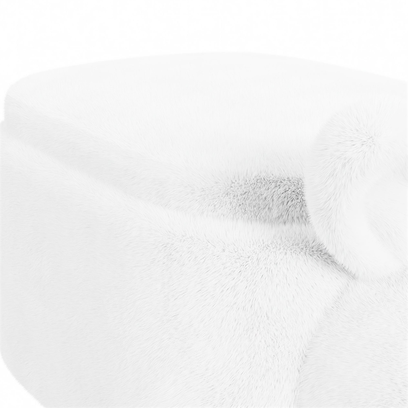 Picket House Furnishings Thumper Rabbit Storage Stool in White