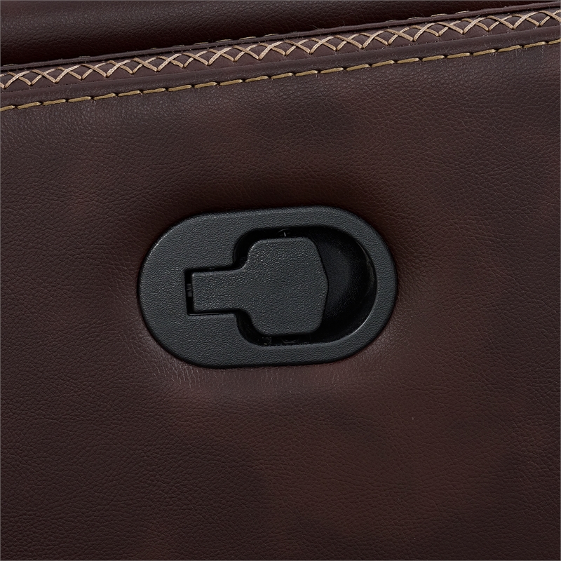 Picket House Furnishings Lynx Glider Motion Recliner in Neono Brown