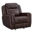 Picket House Furnishings Lynx Glider Motion Recliner in Neono Brown
