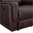 Picket House Furnishings Lynx Motion Loveseat with Console in Neono Brown