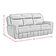 Picket House Furnishings Lynx Motion Sofa in Neono Brown