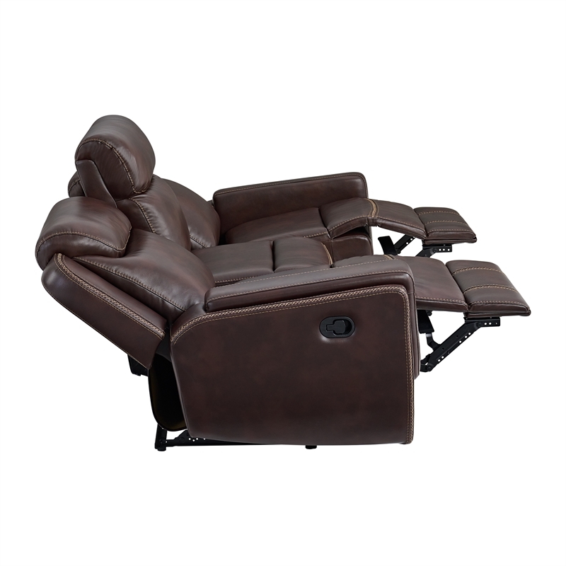 Picket House Furnishings Lynx Motion Sofa in Neono Brown