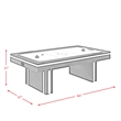 Picket House Furnishings Westbrook Air Hockey Table