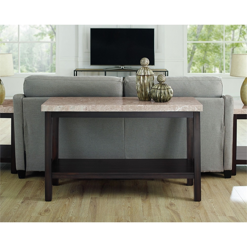 Picket House Furnishings Caleb Sofa Table w/ Marble Top