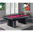 Picket House Furnishings Remy Billiard Table w/Burgundy Table Felt